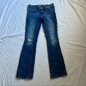 low rise boot cut jeans size 00. Y2K.
